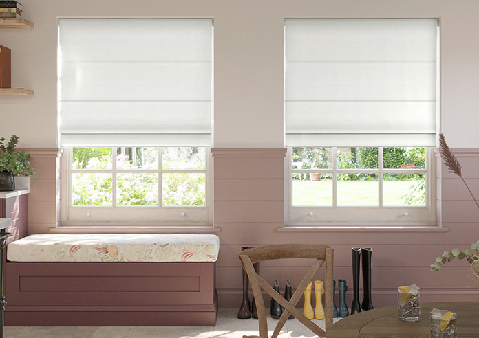 Menton, Grey Haven - Motorised Roman Blind - Image 3